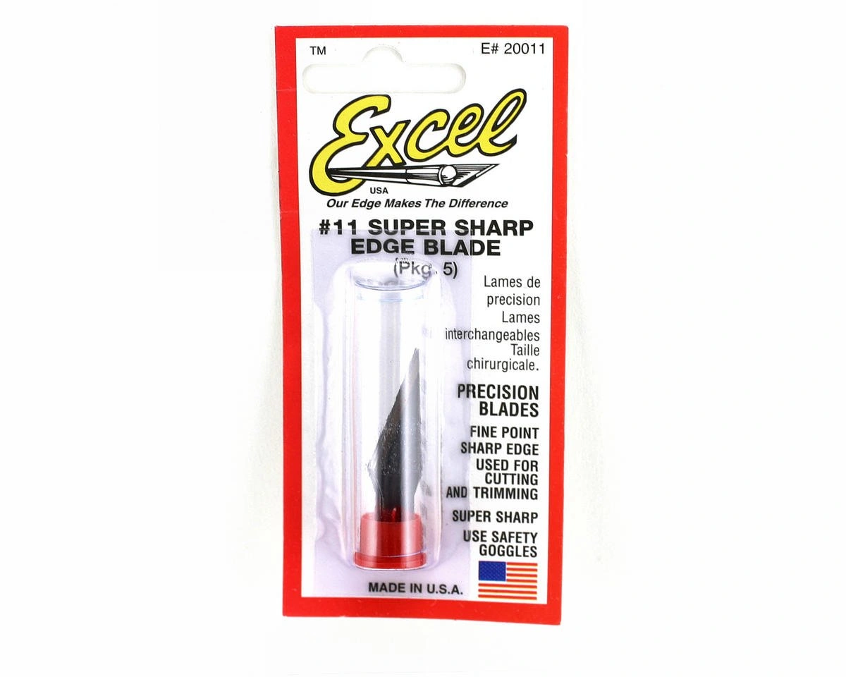 Sharpest Ever: Hobby Knife Blades Five Pack—Double Honed & Ready to Cut!